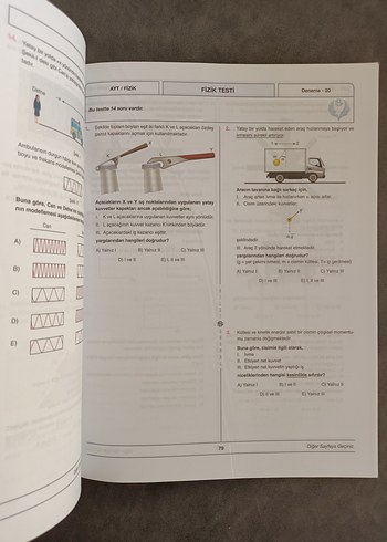  Bilgi Sarmal AYT Fizik 25x14 Branş Deneme
