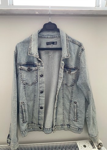 Açık mavi jean kot ceket - Görsel 2