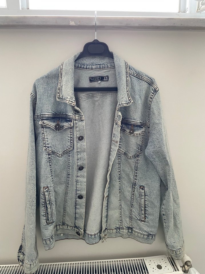 Açık mavi jean kot ceket - Görsel 2