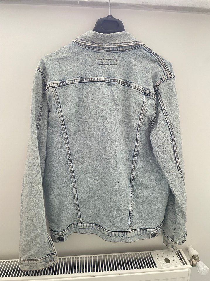 Açık mavi jean kot ceket - Görsel 4