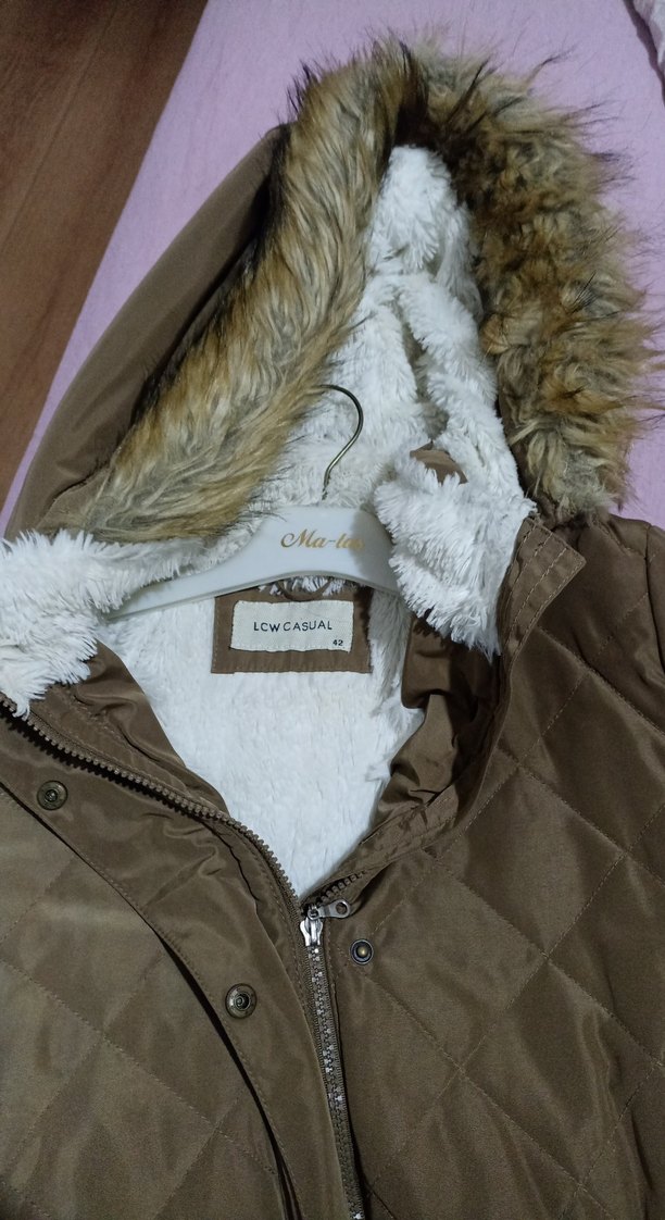 Kahverengi Kadın Midi Kış Montu - Görsel 2