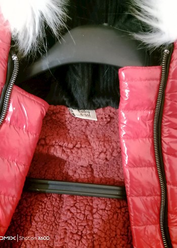 Bebek Kırmızı Kürklü Tulum - Görsel 2