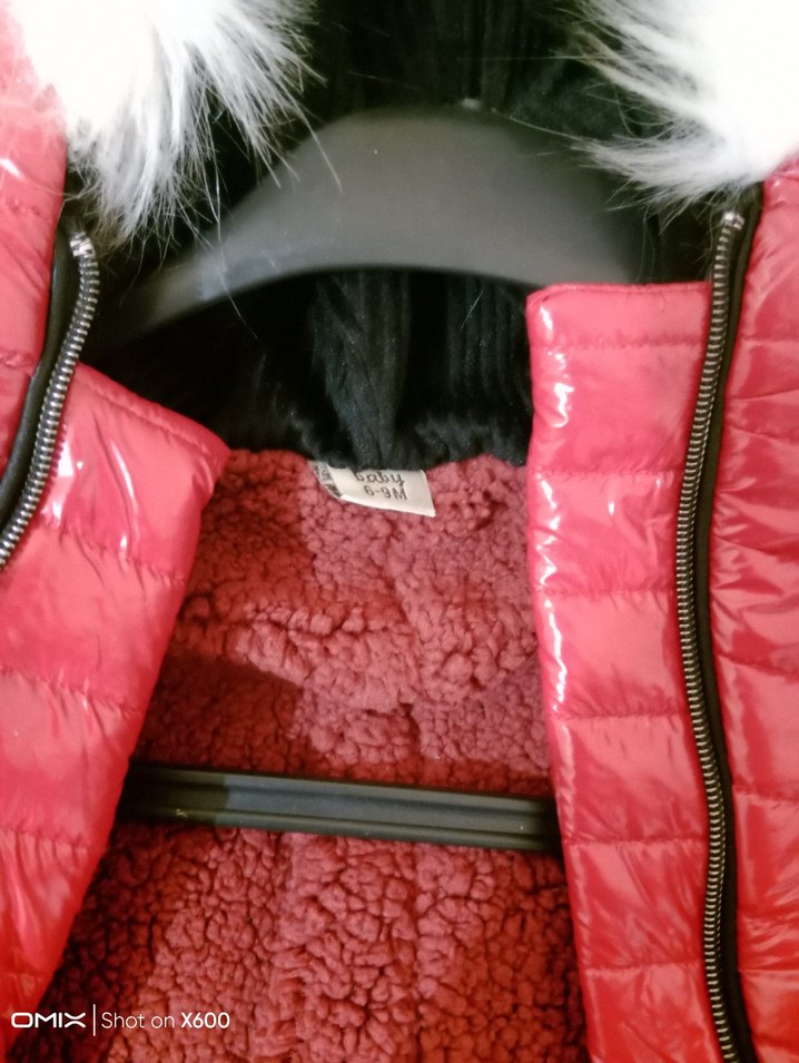 Bebek Kırmızı Kürklü Tulum - Görsel 2