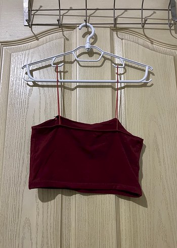 Diğer Siyah İnce Askılı Crop Top