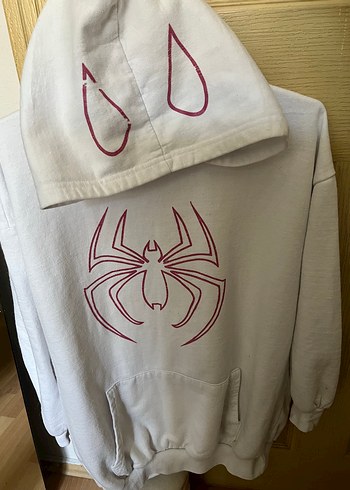 Diğer Kapüşonlu Baskılı Kadın Sweatshirt
