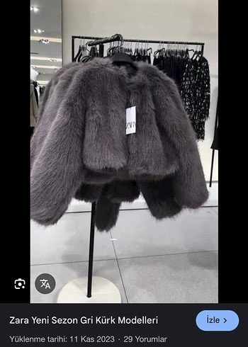 Gri Peluş Detaylı Kadın Ceket - Görsel 3