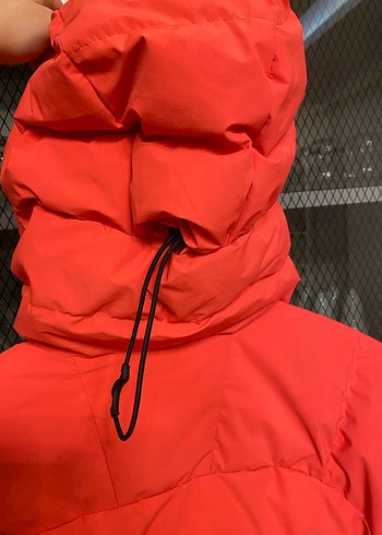 Kırmızı Kapüşonlu Erkek/ Kadın kayak montu - Görsel 3