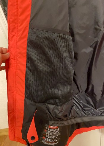 Kırmızı Kapüşonlu Erkek/ Kadın kayak montu - Görsel 2