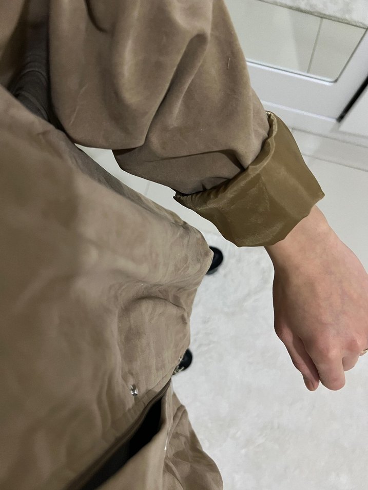 zara muadil süet bomber ceket - Görsel 4