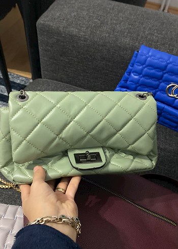 Gri Deri Kemerli Kadın Çanta - Görsel 3