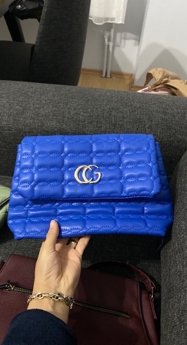 Gri Deri Kemerli Kadın Çanta - Görsel 4