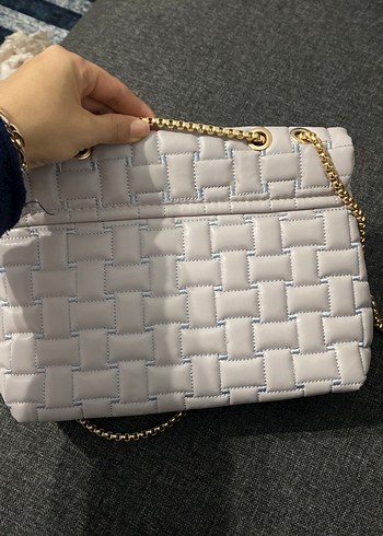 Gri Zincir Detaylı Kadın Çanta - Görsel 3