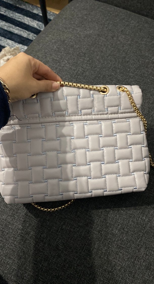 Gri Zincir Detaylı Kadın Çanta - Görsel 3