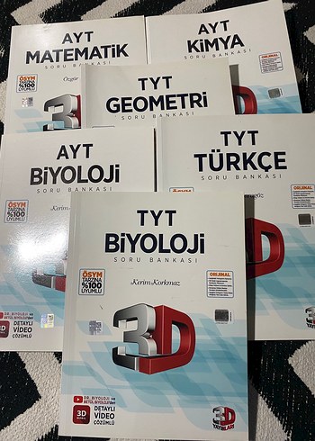3D Detaylı TYT-AYT Soru Bankası Seti