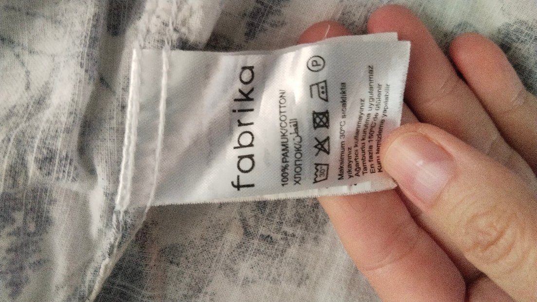 Beyaz ve lacivert Desenli Erkek gömlek - Görsel 2