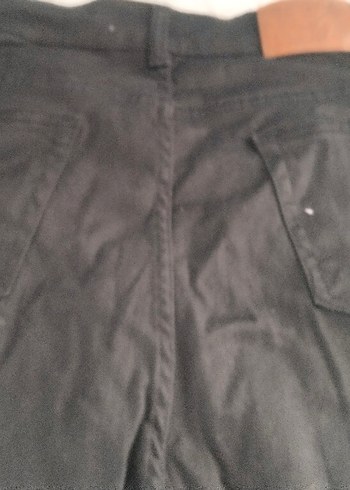 Siyah %100 Pamuk erkek kargo pantolon - Görsel 2