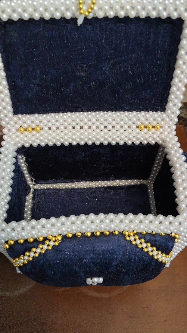 inci işlemeli takı kutusu - Görsel 3