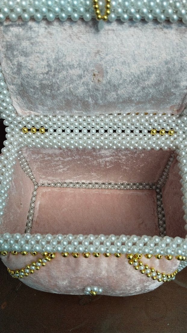 inci işlemeli takı kutusu - Görsel 4