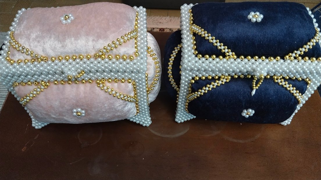 inci işlemeli takı kutusu - Görsel 5