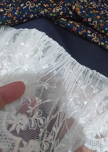 Çiçek Desenli Midi Hamile Eteği - Görsel 3