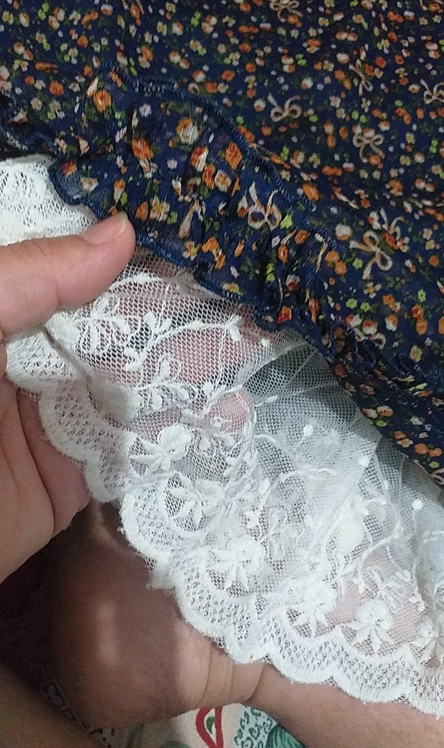 Çiçek Desenli Midi Hamile Eteği - Görsel 2