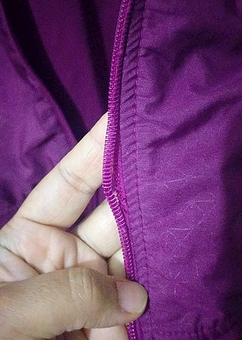 Mor, Fermuarlı, Uzun Kollu Kadın esortman ustu - Görsel 5