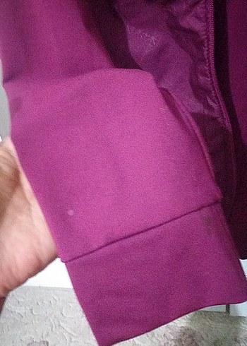 Mor, Fermuarlı, Uzun Kollu Kadın esortman ustu - Görsel 4