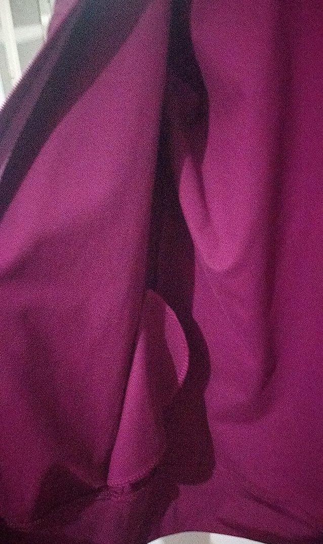 Mor, Fermuarlı, Uzun Kollu Kadın esortman ustu - Görsel 3