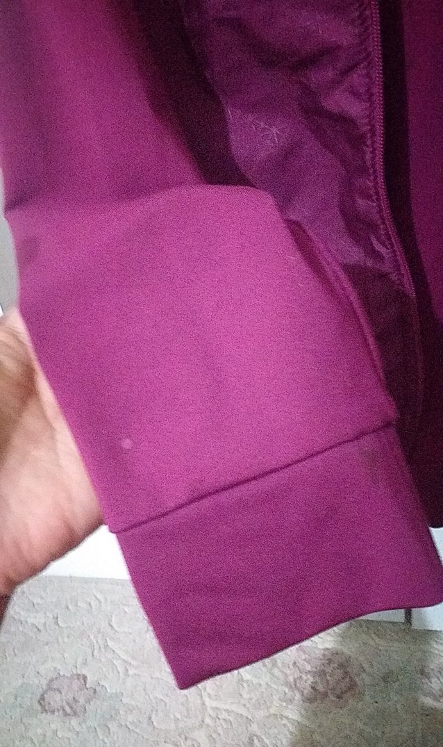 Mor, Fermuarlı, Uzun Kollu Kadın esortman ustu - Görsel 4