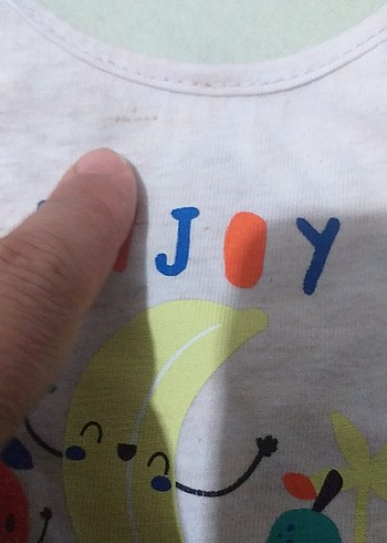 Beyaz Baskılı Bebek Önlüğü - Görsel 3