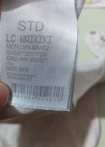 Beyaz Baskılı Bebek Önlüğü - Görsel 5