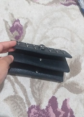 Siyah Deri  Desenli   cuzdan - Görsel 9