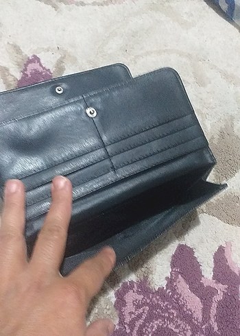 Siyah Deri  Desenli   cuzdan - Görsel 7