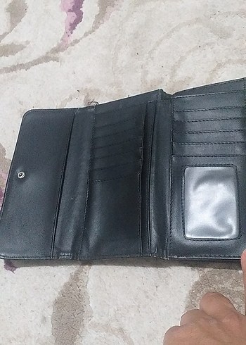 Siyah Deri  Desenli   cuzdan - Görsel 4