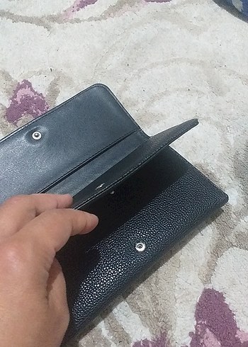 Siyah Deri  Desenli   cuzdan - Görsel 8