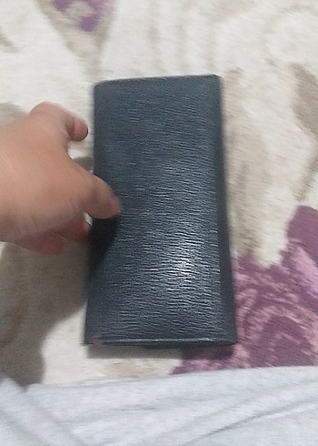 Siyah Deri  Desenli   cuzdan - Görsel 11
