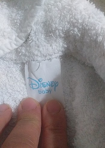 Kız Çocuk Beyaz Baskılı Bornoz - Görsel 5