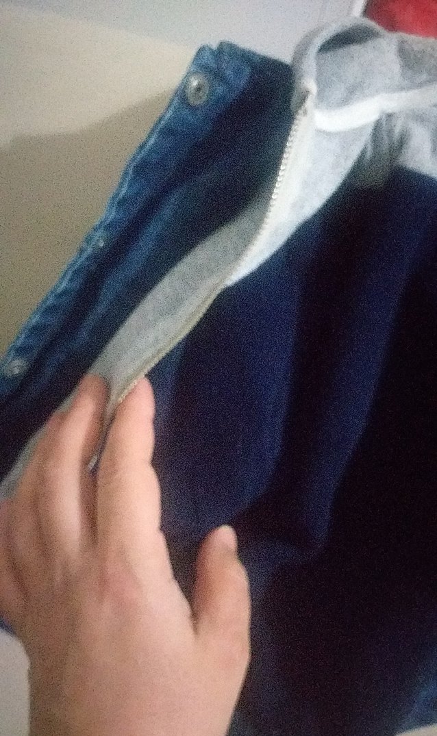 Erkek Çocuk Mavi Denim Düğmeli Ceket mont - Görsel 4