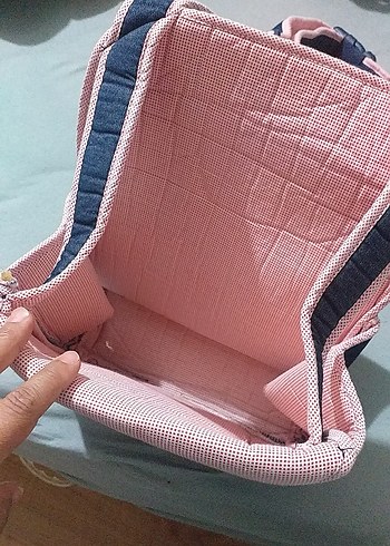 Diğer Nakışlı Ayıcık Desenli Pembe Bebek kangurusu