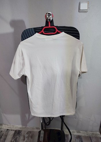 38 Beden Kırık Beyaz adidas Baskılı Rahat Kesim Tişört