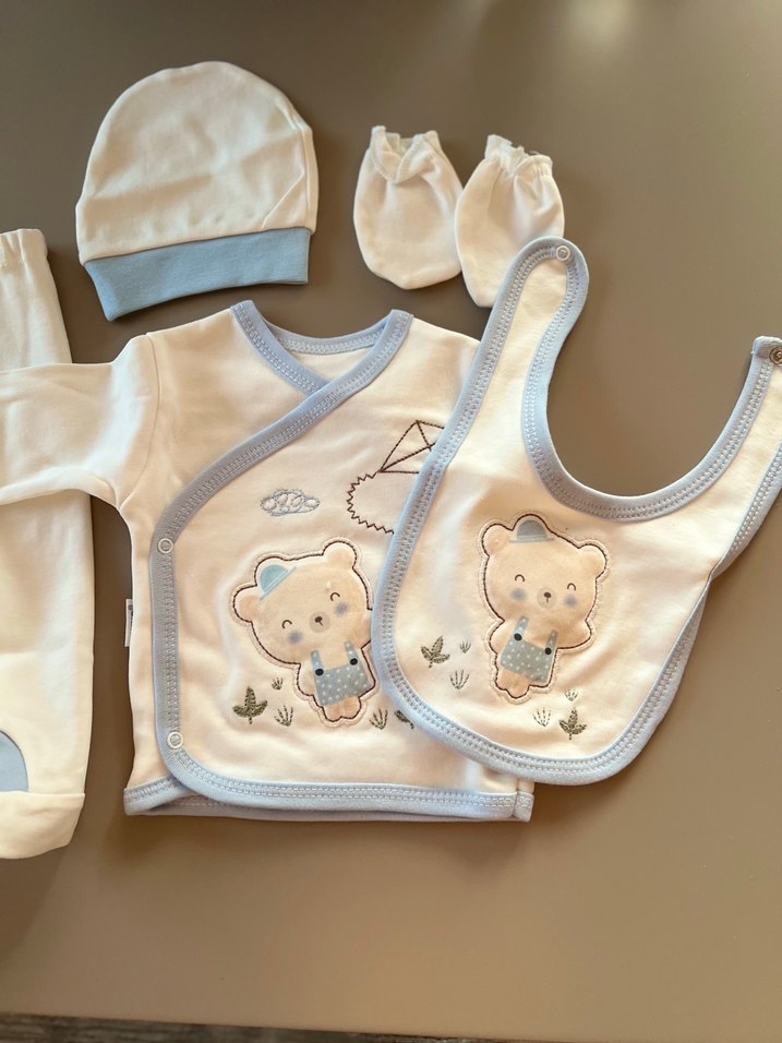 Nakışlı Bebek Hastane Çıkışı Seti - Görsel 4