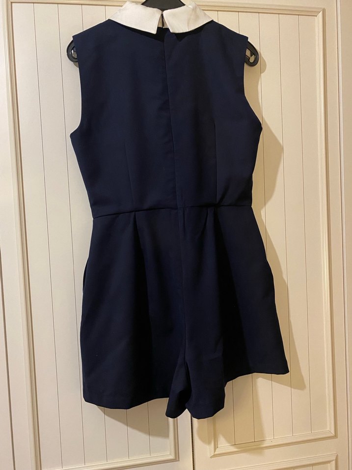 Düğmeli Kolsuz kısa tulum - Görsel 2