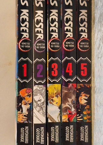 Kimetsu no Yaiba Cilt 1-5 Set