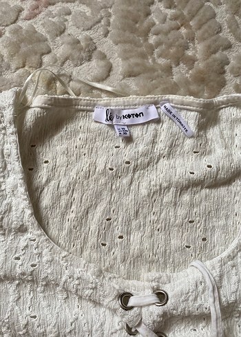 Koton bağlamalı bluz - Görsel 3