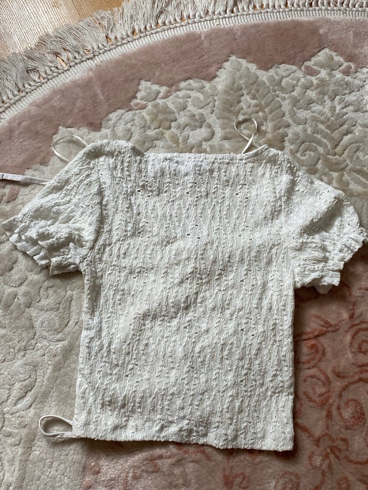 Koton bağlamalı bluz - Görsel 4