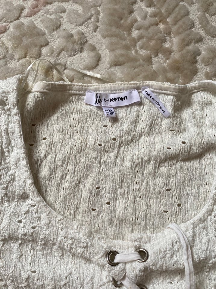 Koton bağlamalı bluz - Görsel 3