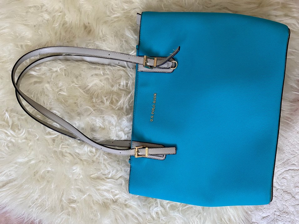 U.S. Polo Assn. Mavi Kadın Deri Çanta - Görsel 3