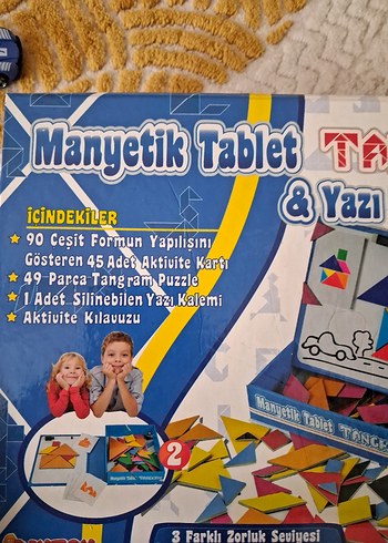 Fisher Price Manyetik Tangram ve Yazı Tahtası Seti
