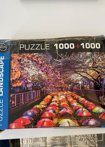 1000+1000 Parçalı Renkli Manzara Puzzle - Görsel 2