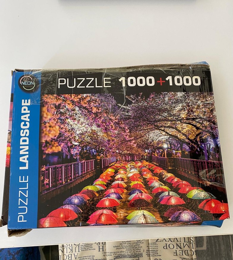 1000+1000 Parçalı Renkli Manzara Puzzle - Görsel 2